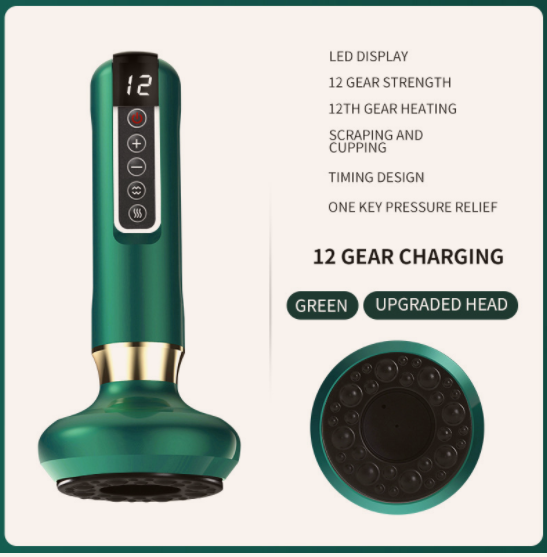 Electric Vacuum Cupping Massager For Body Anti-Cellulite Suction Cup Gua Sha Mas