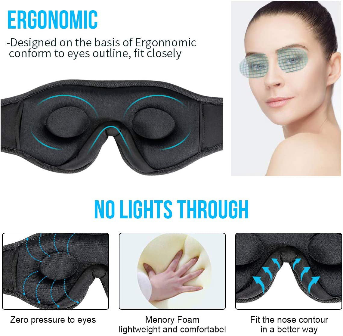 Bluetooth Sleep Mask w/ Music