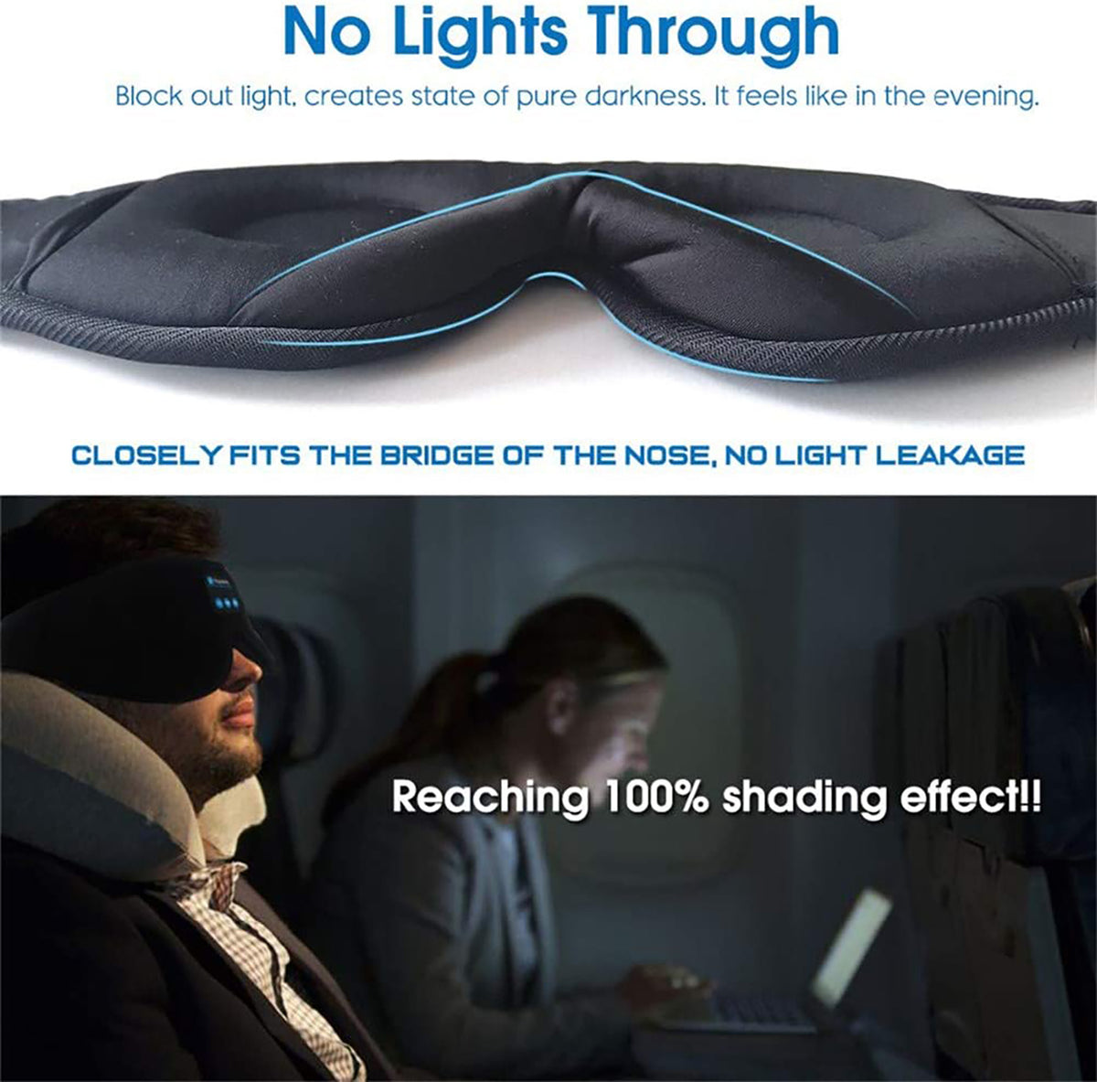 Bluetooth Sleep Mask w/ Music