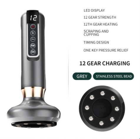 Electric Vacuum Cupping Massager For Body Anti-Cellulite Suction Cup Gua Sha Mas