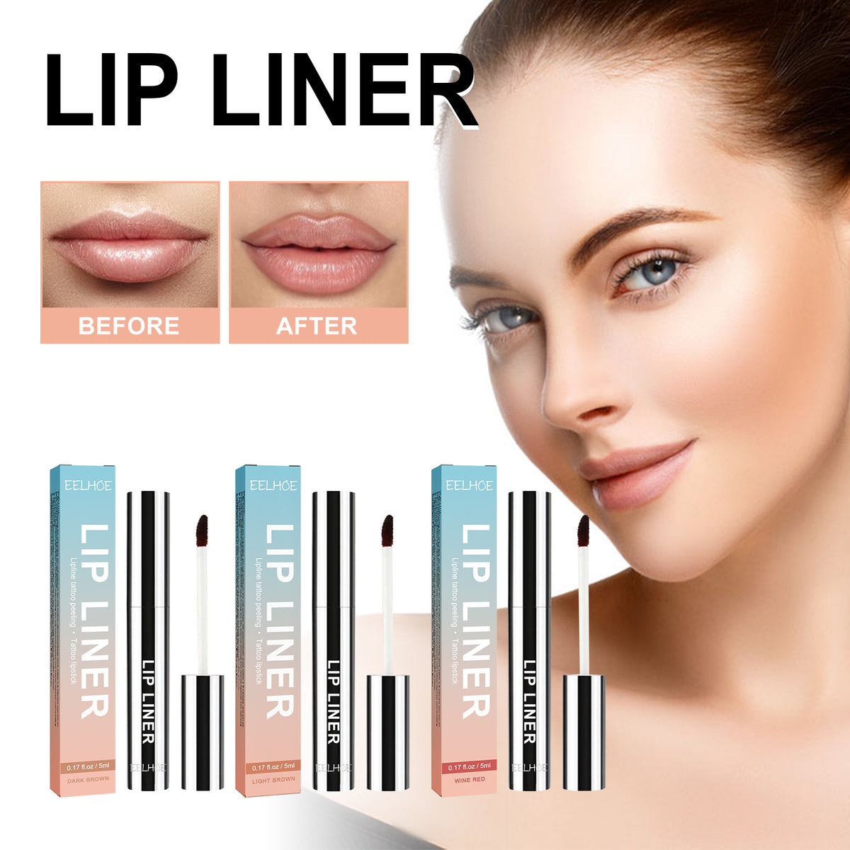 Waterproof Lip Liner (Long-Lasting)