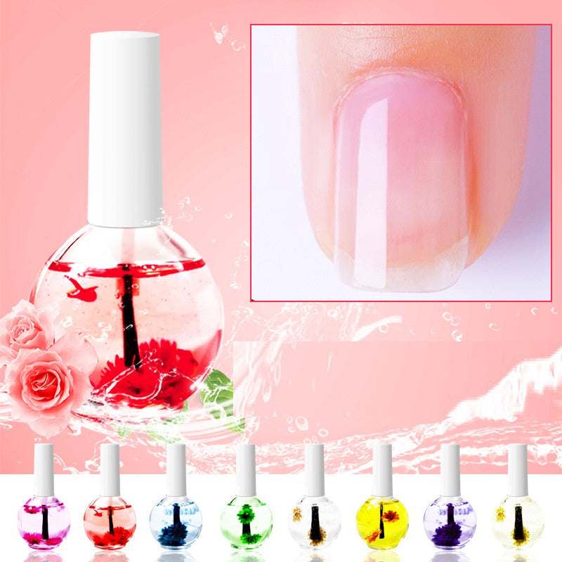 Nail Beauty Dried Flowers Nutrition Nail Treatment Oil Anti-agnail Nail Edge Moi