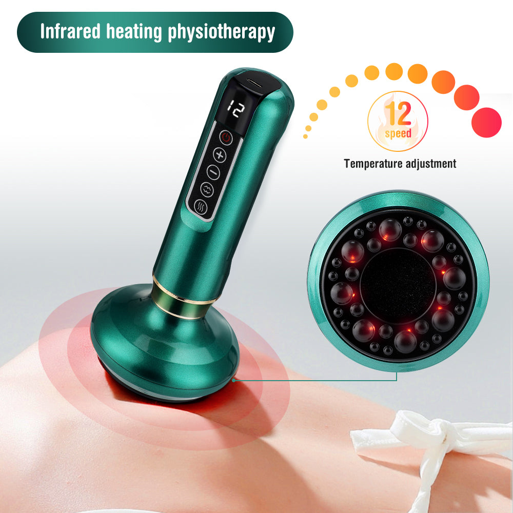 Electric Vacuum Cupping Massager For Body Anti-Cellulite Suction Cup Gua Sha Mas