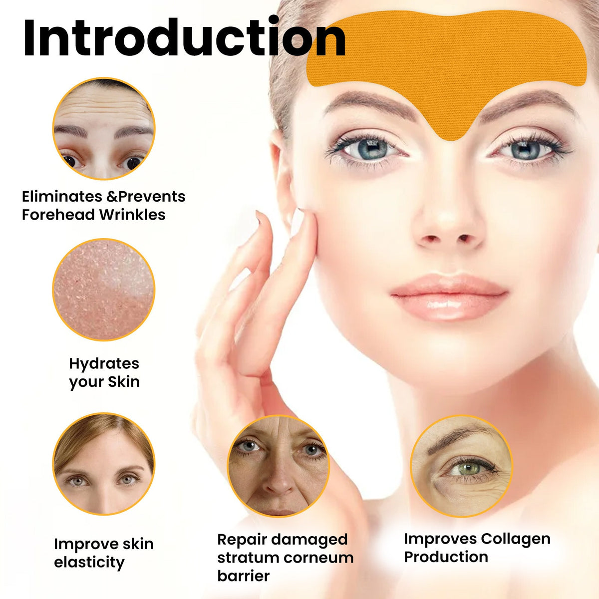 Collagen Forehead Wrinkle Patches