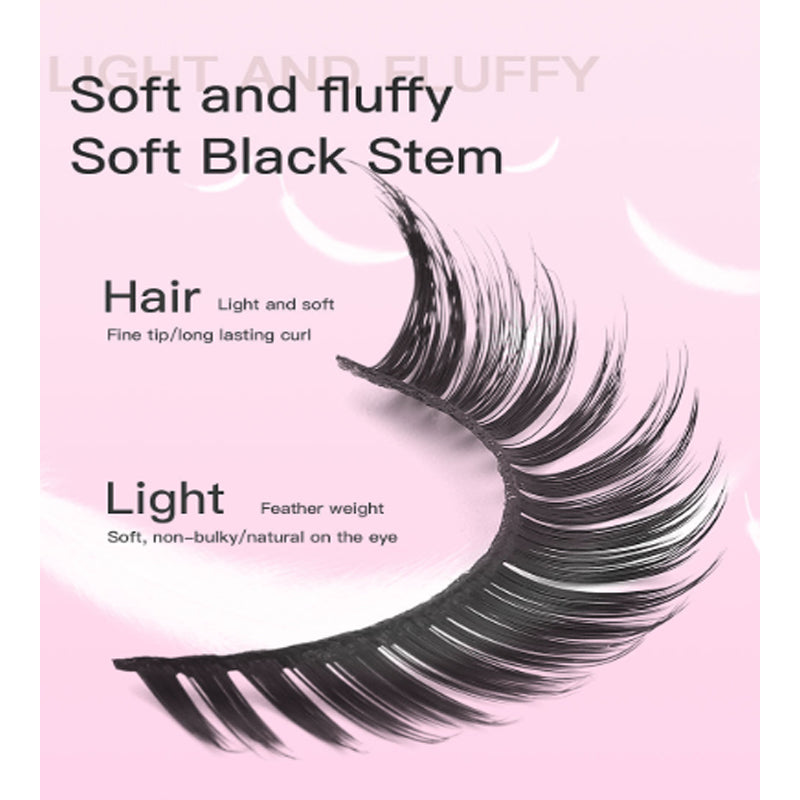 Cílios Postiços Cat Eye 3D (15 Pares)