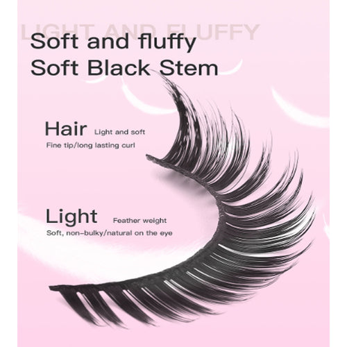 Cílios Postiços Cat Eye 3D (15 Pares)