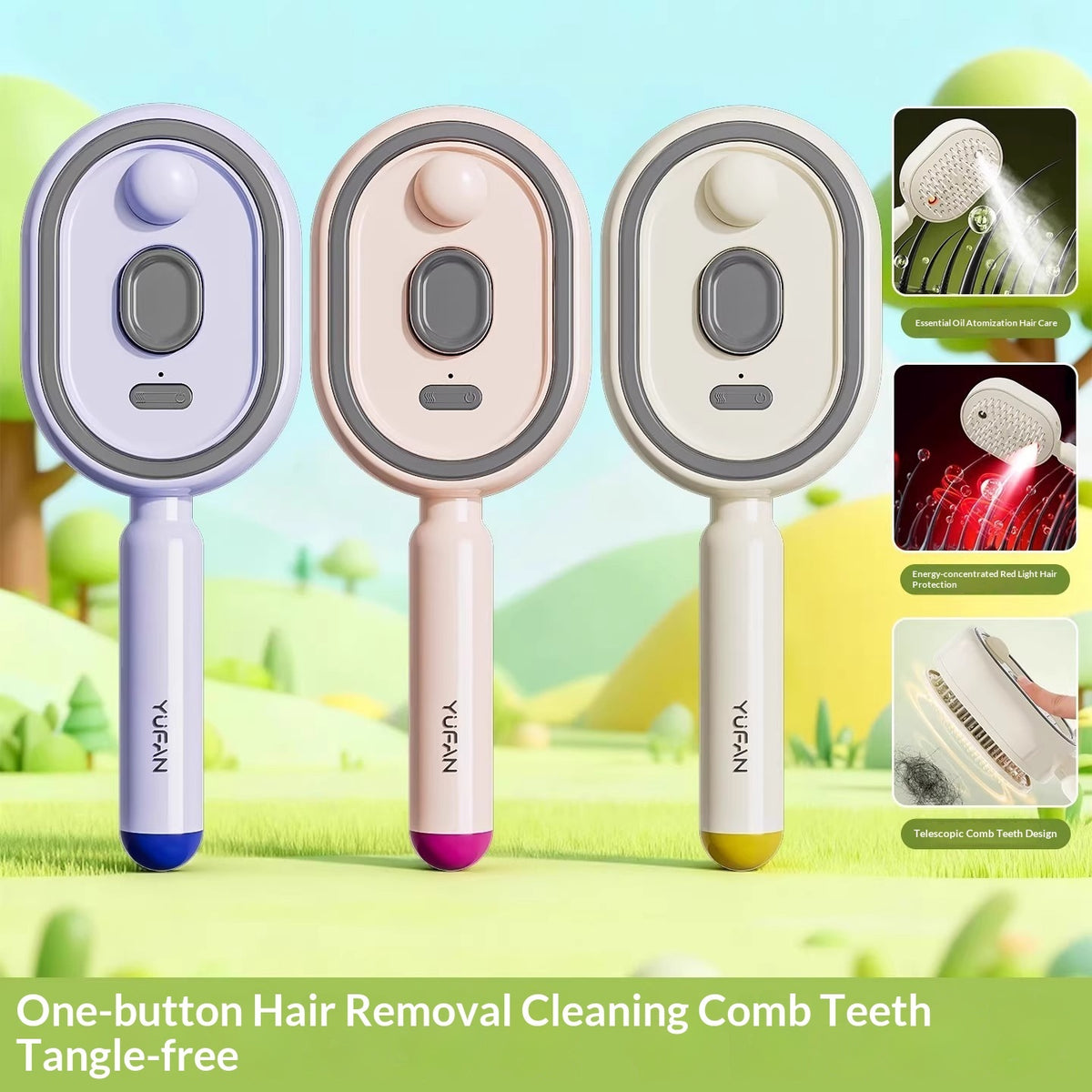 Electric Spray Airbag Massage Comb With Essential Oil Atomization For Hair Nouri