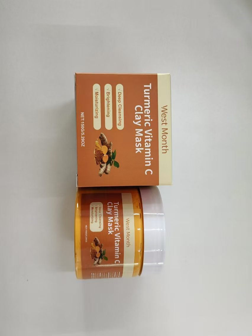 WEST MONTH Máscara Facial Argila Cúrcuma + Vit C 150g