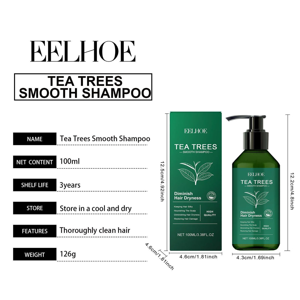 Purifying Tea Tree Scalp Shampoo — Anti-Dandruff & Oil Control, 100 ml