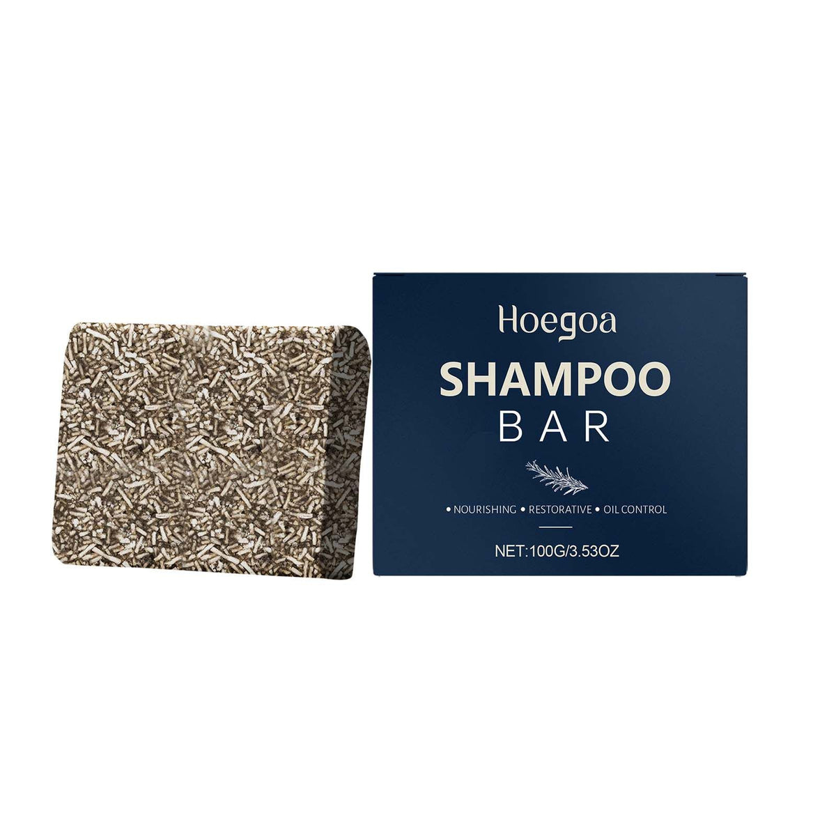 Rosemary Solid Shampoo Bar — Plastic-Free Hair Care, 100 g