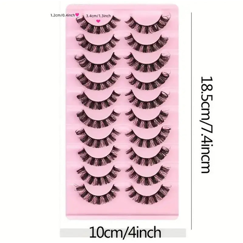 Cílios Cluster Mink 10 Pares (10-15mm)
