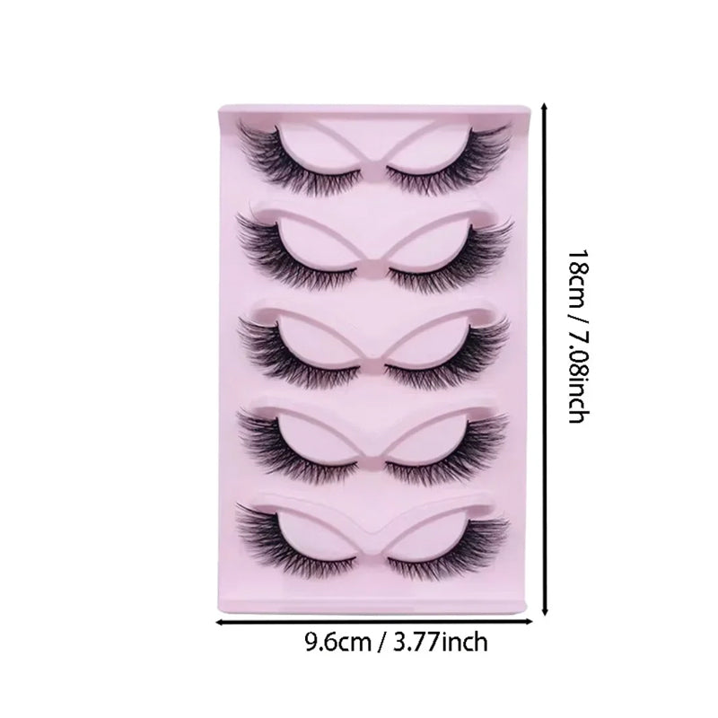 Cílios Postiços Cat Eye 3D (15 Pares)