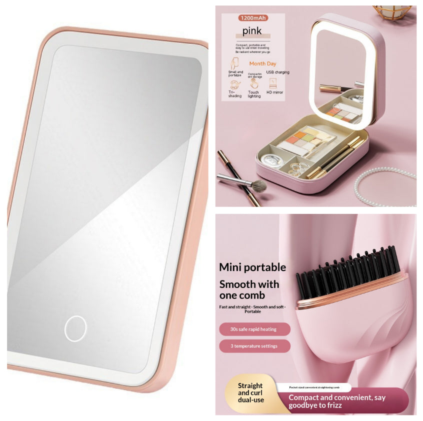 New Mini Charging Hair Straightener Comb