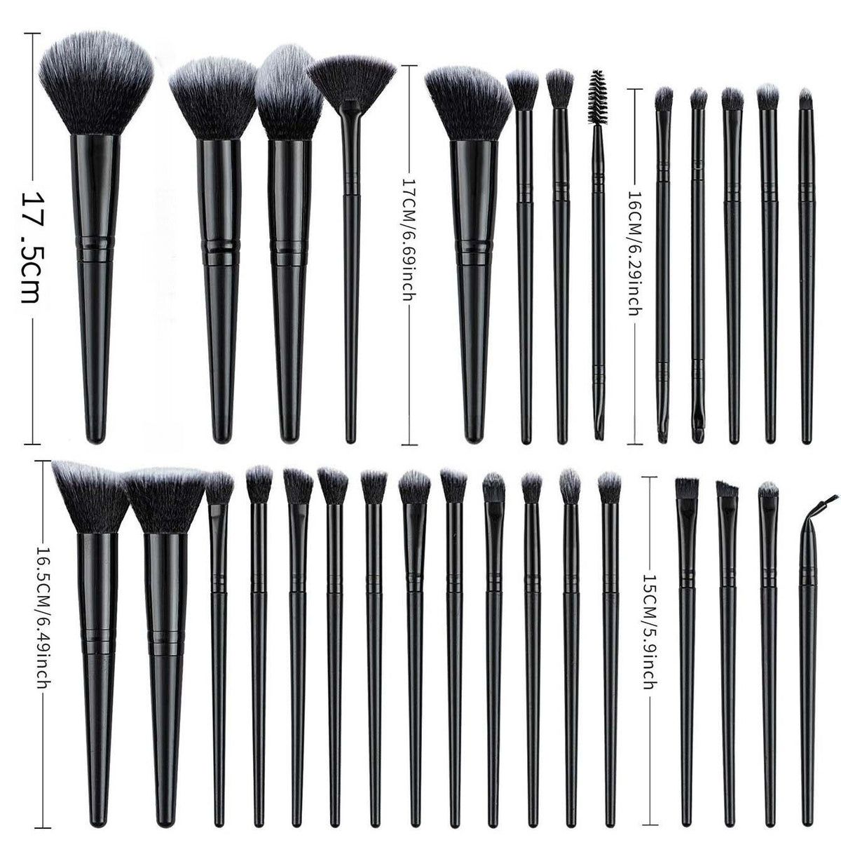 Premium 25PCS Makeup Brush Set Foundation Contour Blush Cosmetic Beauty Tools