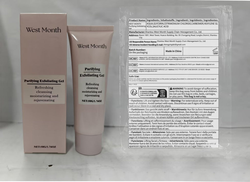 WEST MONTH Gel Esfoliante Facial 50g