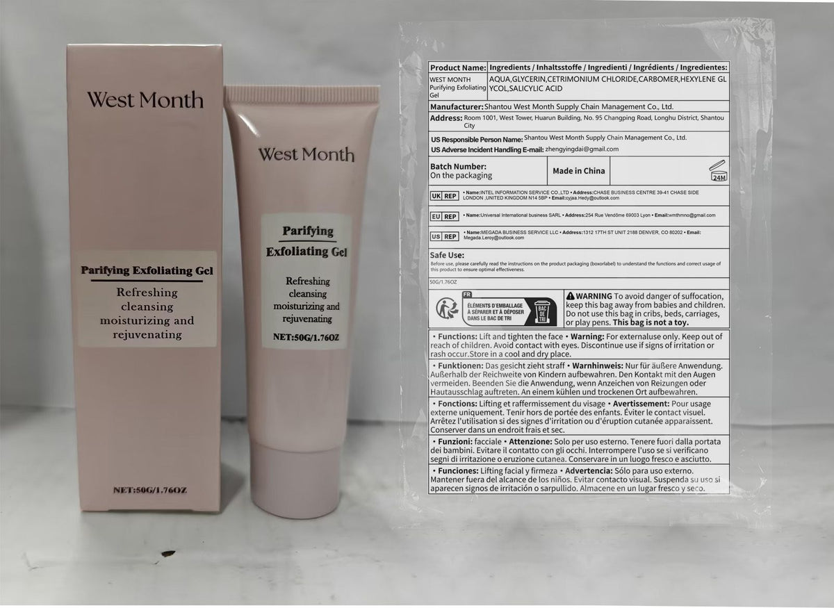 WEST MONTH Gel Esfoliante Facial 50g