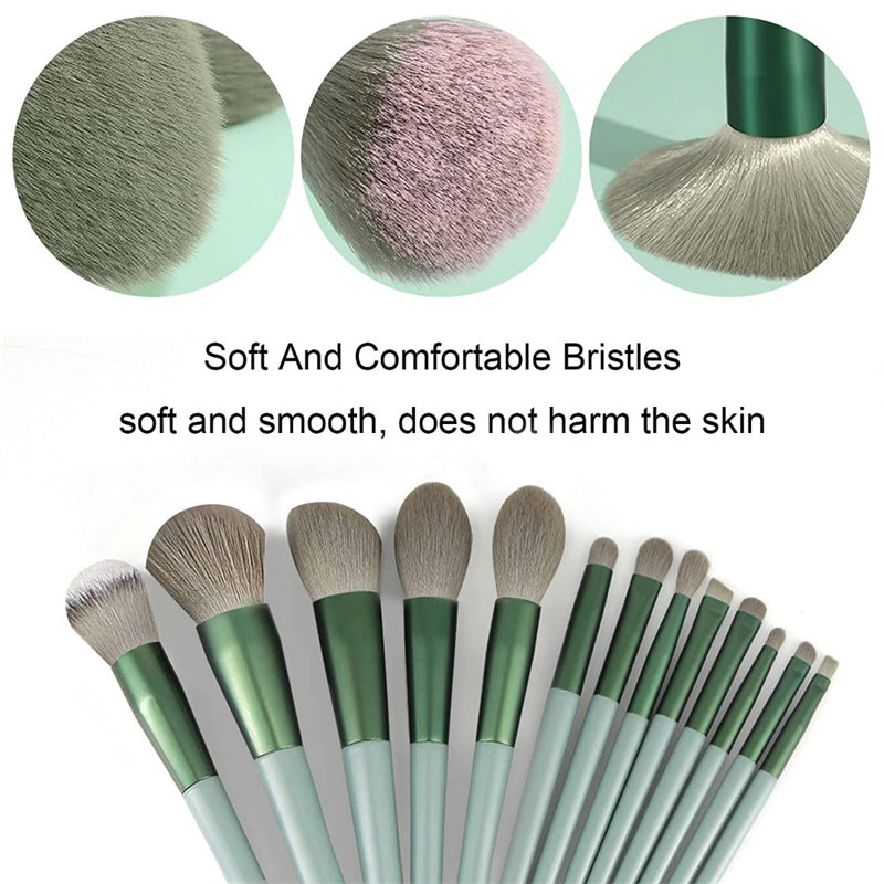 13Pcs Makeup Brush Set Make Up Concealer Brush Blush Powder Brush Eye Shadow Hig