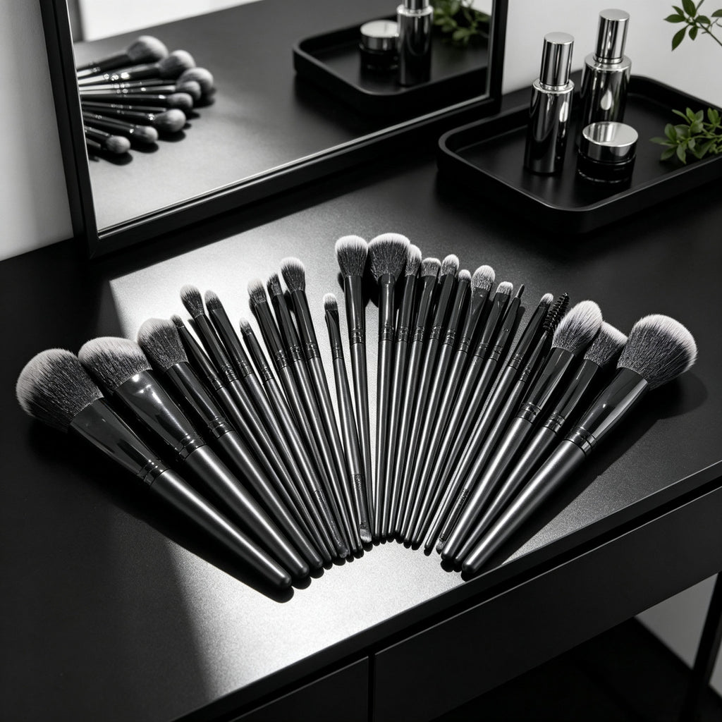 Premium 25PCS Makeup Brush Set Foundation Contour Blush Cosmetic Beauty Tools