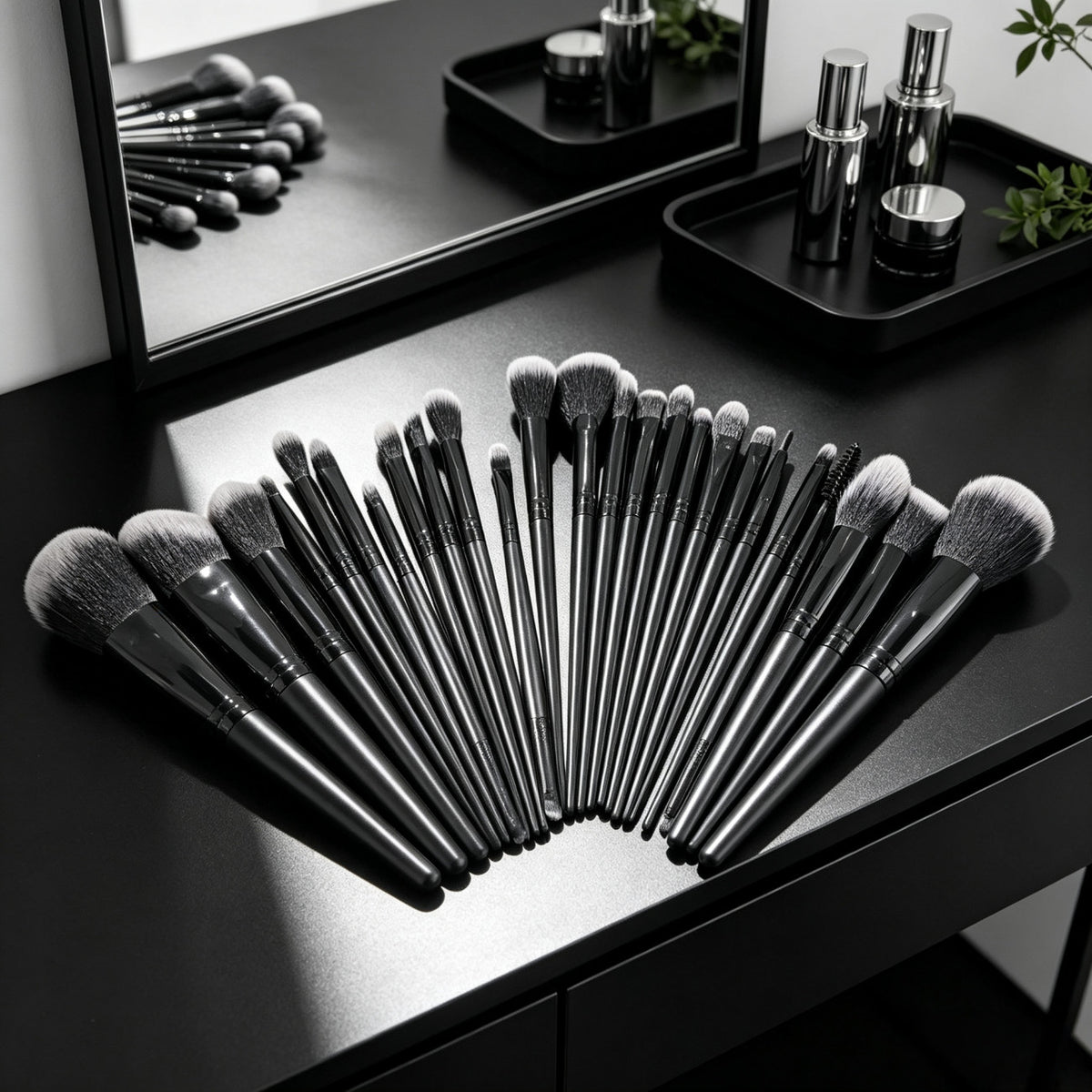 Premium 25PCS Makeup Brush Set Foundation Contour Blush Cosmetic Beauty Tools