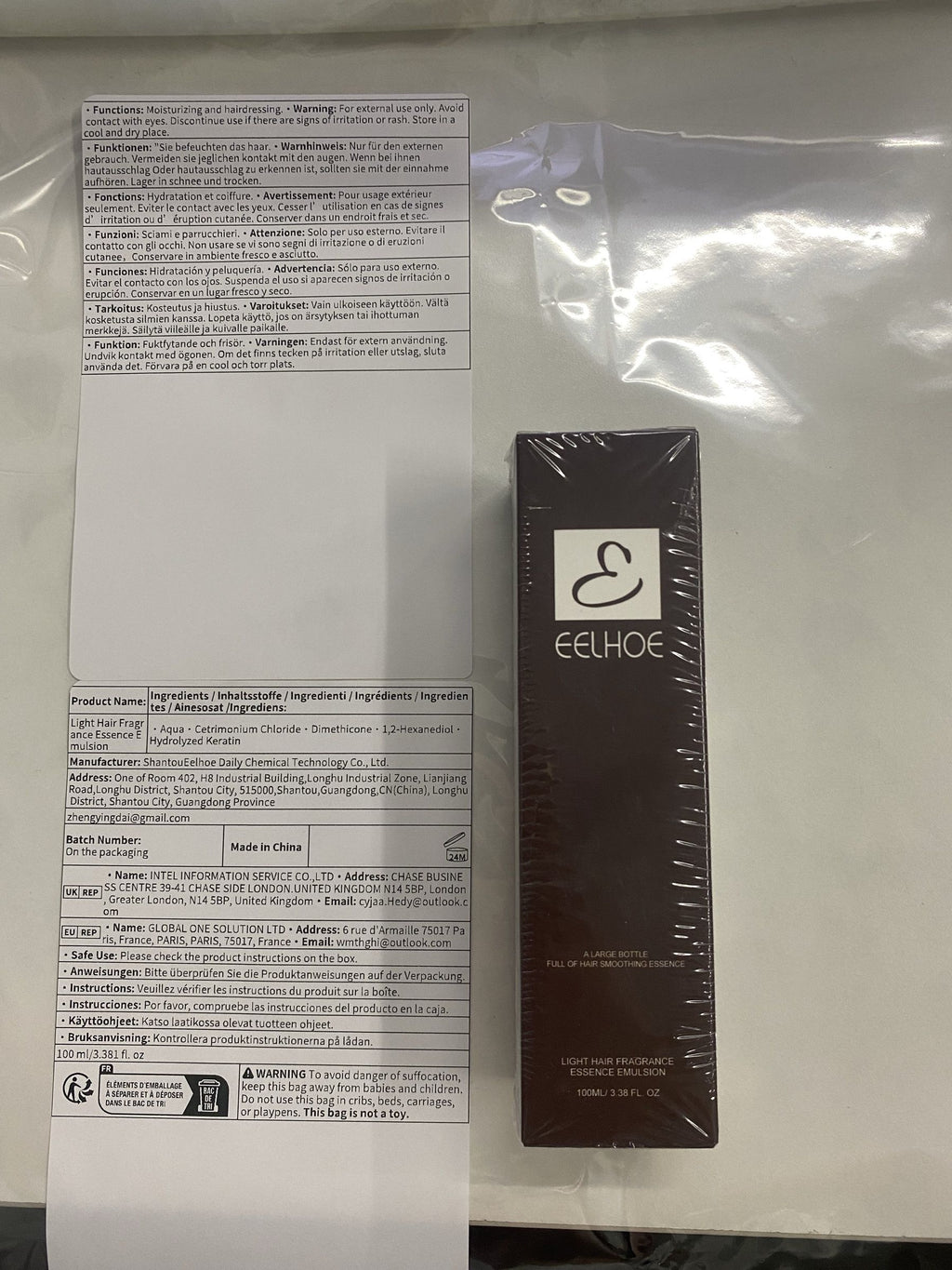 EELHOE Sérum Capilar Reparador 100ml