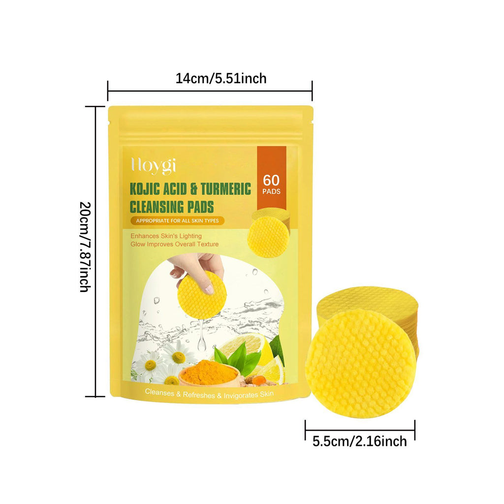 Turmeric & Kojic Acid Brightening Cleansing Pads (60ct)