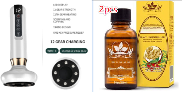 Electric Vacuum Cupping Massager For Body Anti-Cellulite Suction Cup Gua Sha Mas